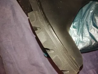 Botas altas piel y goretex negras talla 40