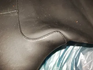 Botas altas piel y goretex negras talla 40