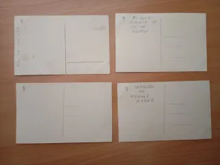 ARMADA ALEMANA GUERRA 4 TARJETAS POSTALES ANTIGUAS