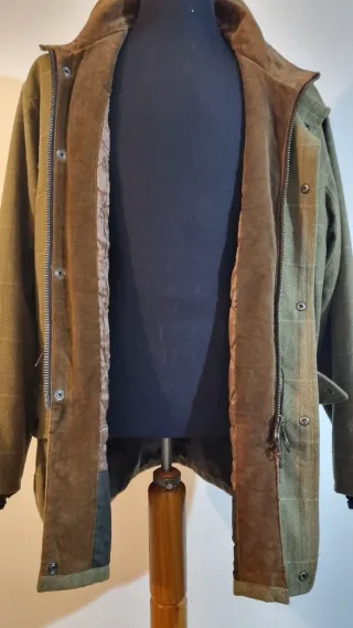 Chaqueta Barbour Lana Marrón y Verde