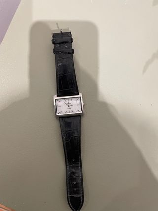 Reloj Nowley Rectangular Negro y Plateado