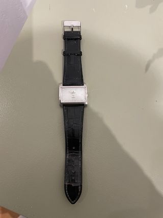 Reloj Nowley Rectangular Negro y Plateado