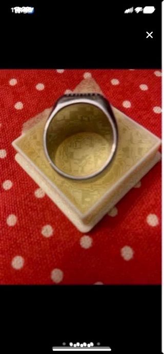 Anillo grande acero nuevo