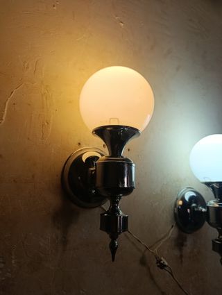 Coppia diappliquevintageinottoneargentato. AGE SPACE