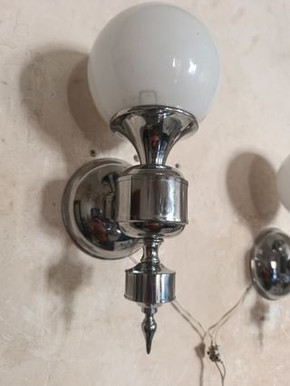 Coppia diappliquevintageinottoneargentato. AGE SPACE