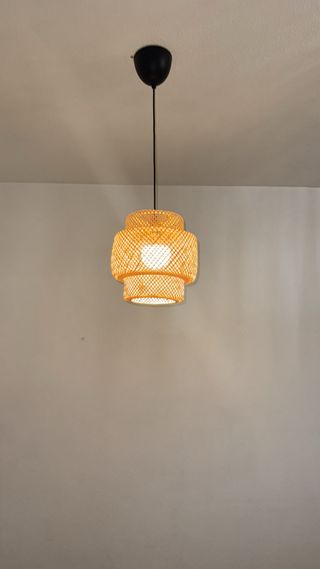 Lampada da soffitto in bambù naturale