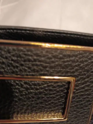 Borsa Elisabetta Franchi nera con dettagli oro