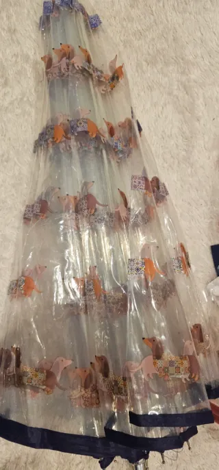 Paraguas transparente perro salchicha