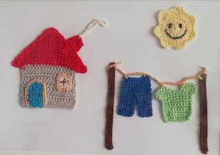 Set di 2 Quadri per Bambini in Legno