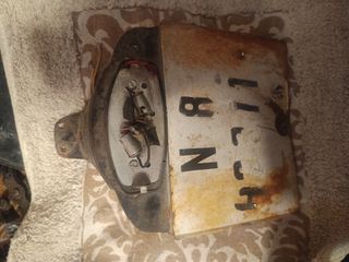 Porta targa moto antico