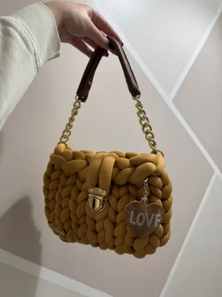 Borsa Marshmallow Giallo Oro