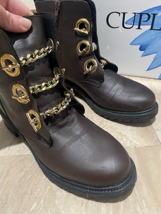 Botines Cuplé Marrón Chocolate Talla 36