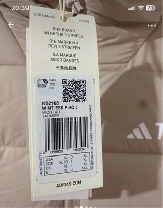 Chaqueta Adidas Terrex Talla XL sin estrenar