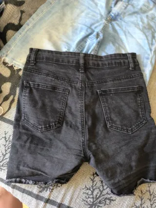 Lote 3 vaqueros cortos mujer