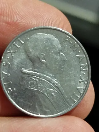 Moneta Vaticano 50 Lire 1955