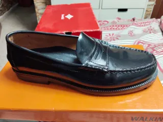 Zapatos Walking Negro Talla 43