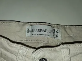 Pantalón beige CROPPED FLARE.