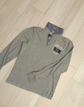 Maglia polo da uomo caldo grigio