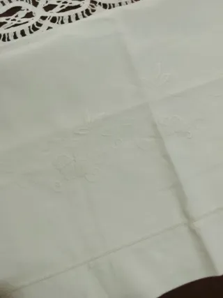 Coppia Federe Ricamate Cotone Bianco