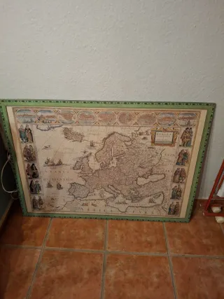 Puzzle Mappa del Mondo con Cornice Verde