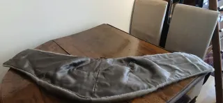 Stola di pelliccia beige/grigia