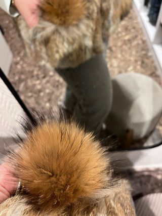 Chaleco de pelo de conejo talla única