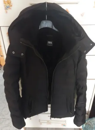 Giubbotto Zara donna nero con pellicciotto interno