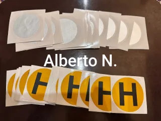Pegatina Alberto N.