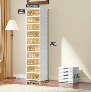 YITAHOME Scarpiera Pieghevole 20 Scomparti