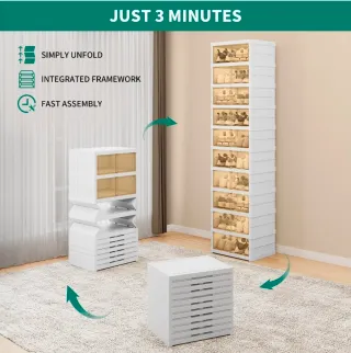 YITAHOME Scarpiera Pieghevole 20 Scomparti