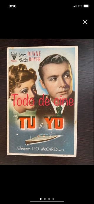 Lote 7 programas de cine antiguo