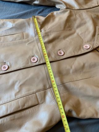 Chaqueta piel autentica color Camel