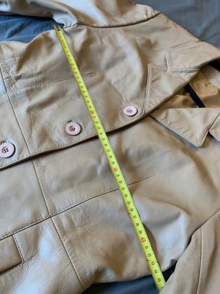 Chaqueta piel autentica color Camel