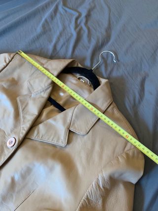 Chaqueta piel autentica color Camel