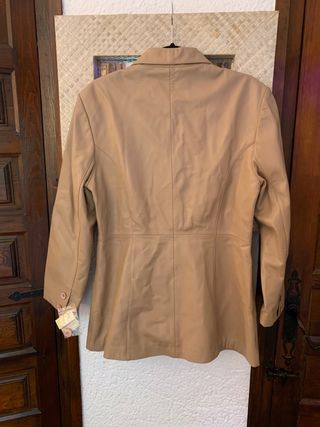 Chaqueta piel autentica color Camel