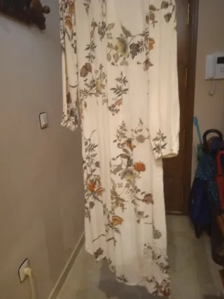 Vestido largo estampado floral
