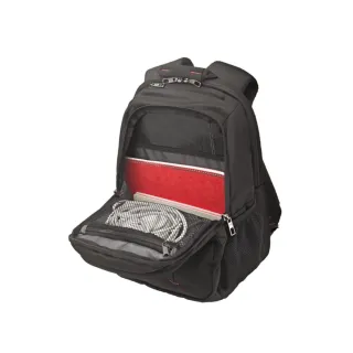 Mochila Samsonite Negra con detalles rojos
