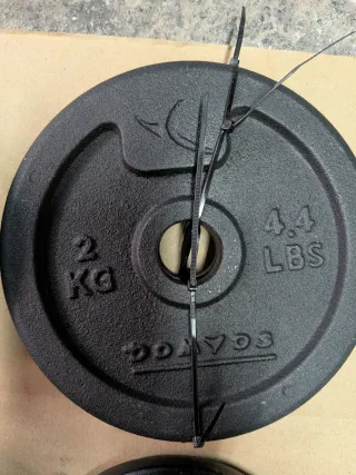 Pesi da palestra, set di dischi