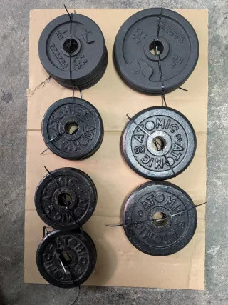 Pesi da palestra, set di dischi