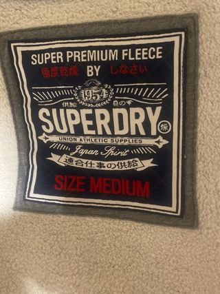 Sudadera Superdry Hombre Talla L Gris