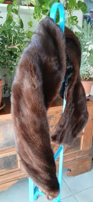 Stola di pelliccia marrone