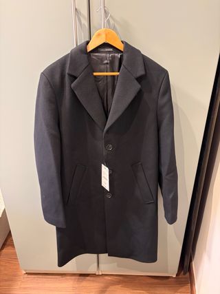 Abrigo negro ZARA Talla S. Ref: 2949/310