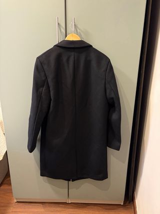 Abrigo negro ZARA Talla S. Ref: 2949/310