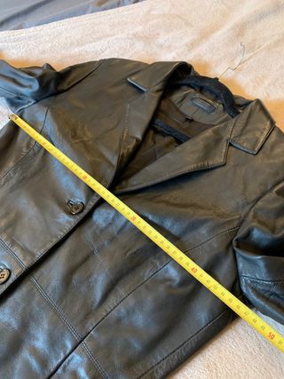 Chaqueta de piel Napa autentica negra