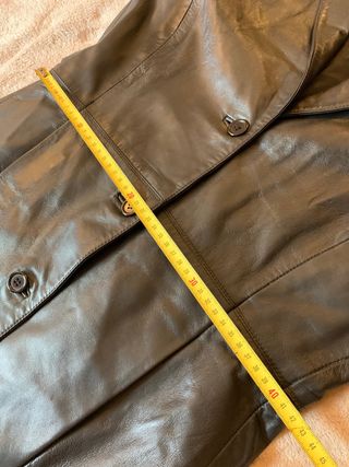 Chaqueta de piel Napa autentica negra