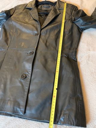 Chaqueta de piel Napa autentica negra