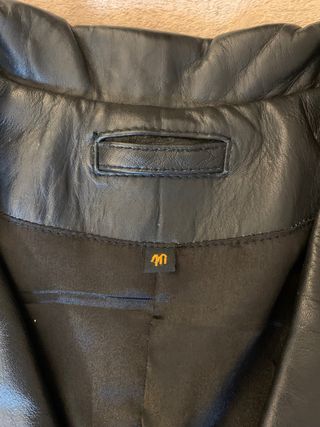 Chaqueta de piel Napa autentica negra