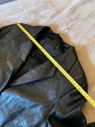 Chaqueta de piel Napa autentica negra