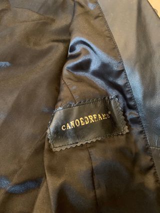 Chaqueta de piel Napa autentica negra