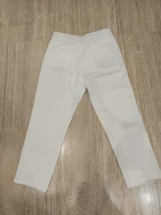 Pantalón ancho Zara blanco